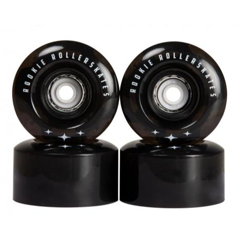 Rookie Quad Wheels LED Flash - Clear Black (4 Pack) £19.99